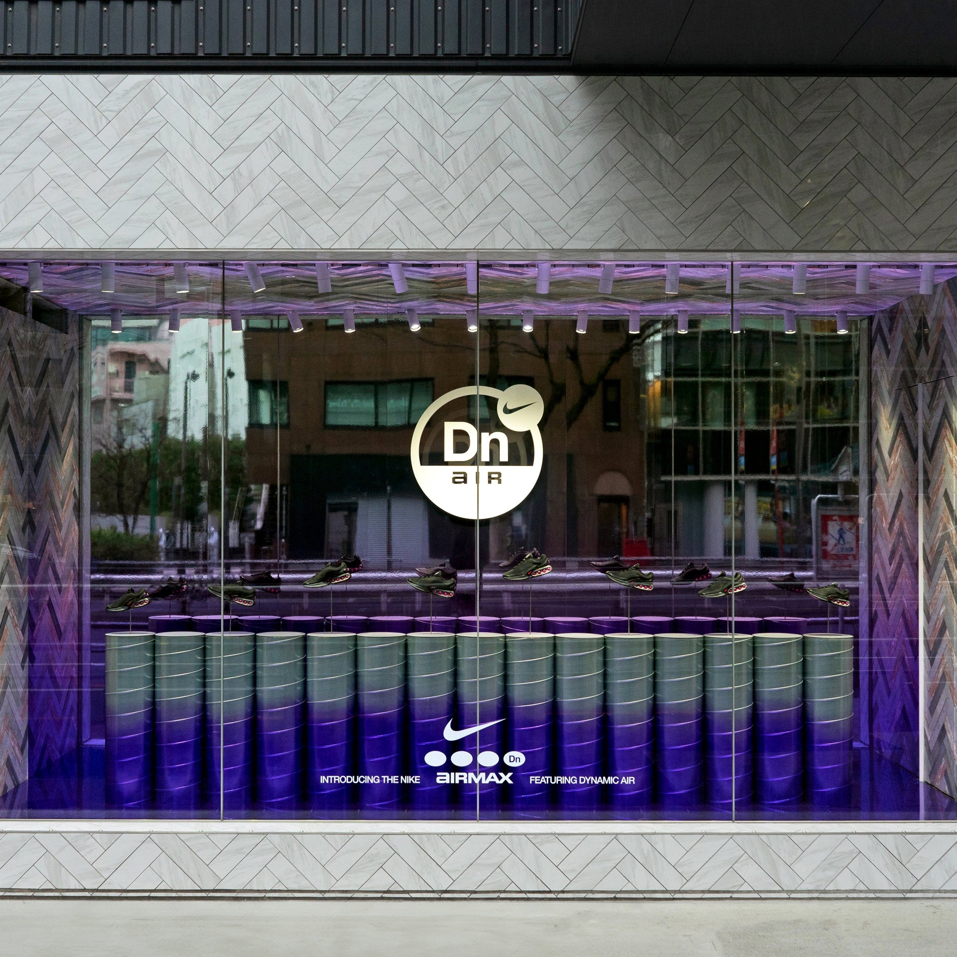 Kith Tokyo Window Installation for Nike Air Max Dn